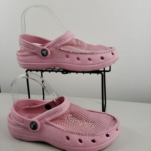 Crocs clog sandals pink size 5